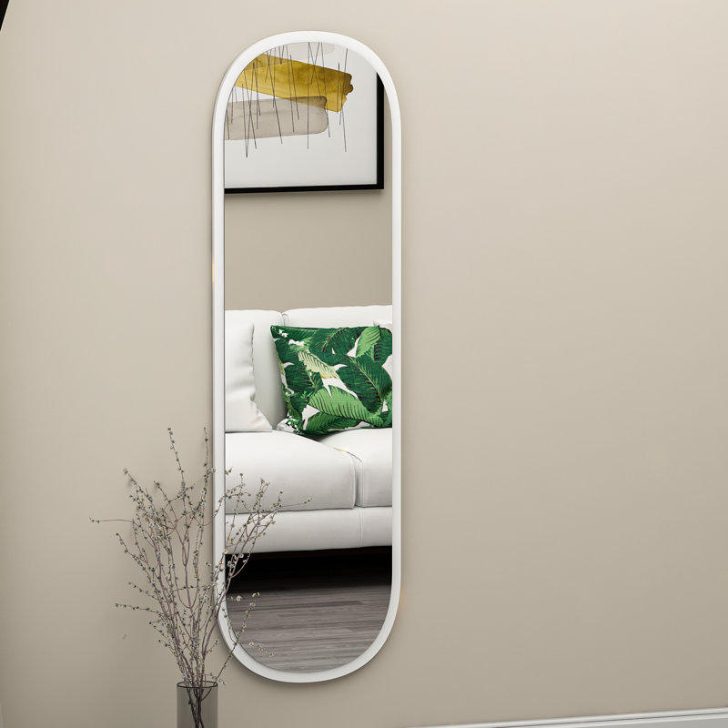 Magnum mirror, 120cm x 40cm, in white, White