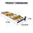 Vinotemp Epicureanist Wall-Mounted Horizontal Display Wine Rack, 3 Bottles Deep