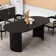 Duddy 72" Oval Dining Table Double Pedestal Kitchen Table