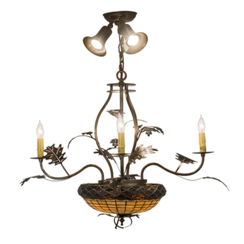 Greenbriar Oak 9 - Light Chandelier