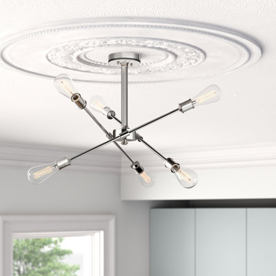 Lustre linéaire moderne à 6 lumières Colebrook