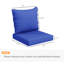 Coussin de chaise d'extérieur pour l'extérieur et coussin, 4 bleu marine, Enjoy Comfortable Blue 4, sièges confortables