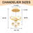 4 - Light LED Tiered Chandelier, Modern Corridor Chandelier  With Built-In Led Light Source-1498024458