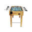 Table de soccer autoportante 48 po, table de jeu en grain de bois clair avec porte-gobelets et tiges en acier