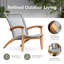 Chaise longue en teck Cantera