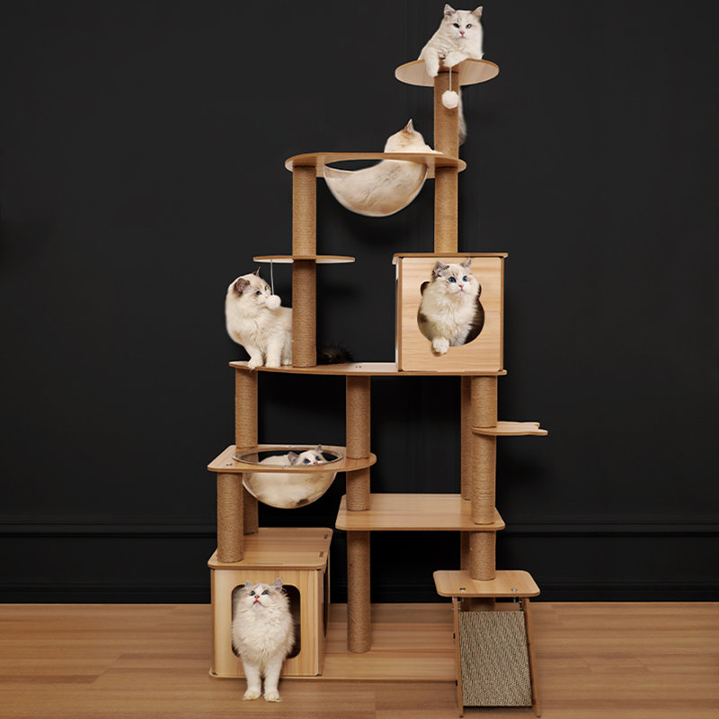 10 Tiers Cat Tree with Condons,Perch,Scratching Posts