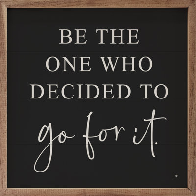 Go For It Black