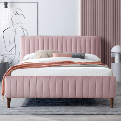 Spencer Catisha Upholstered Tufted Platform Bed