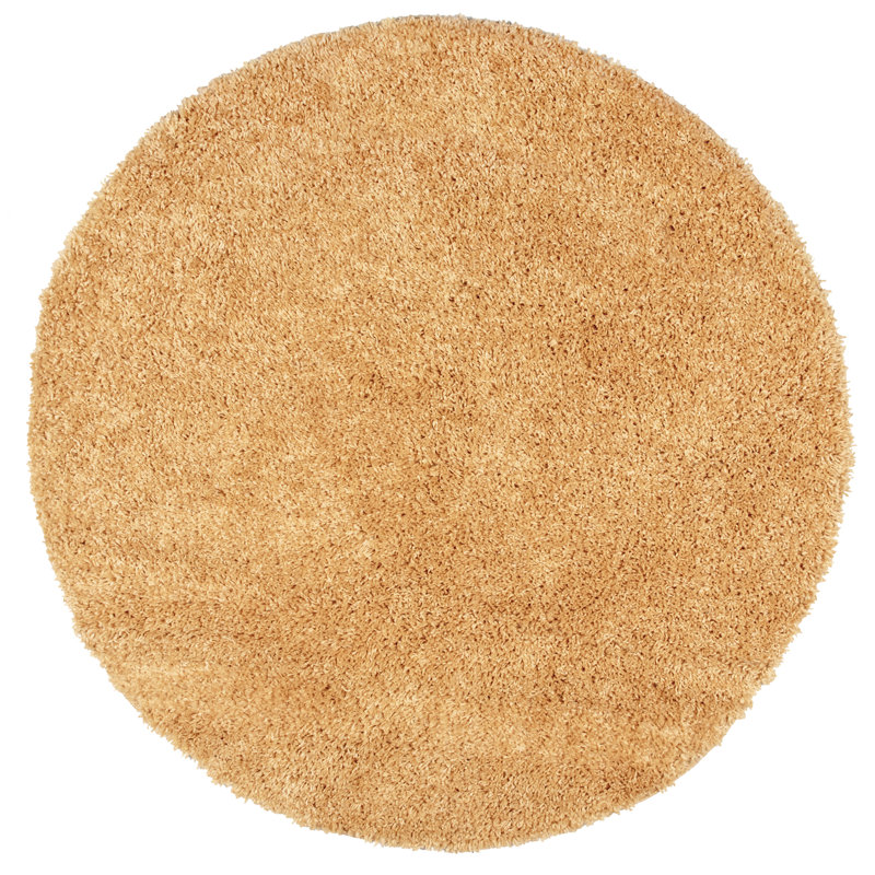 Schiavo Yellow Area Rug, Round 6'