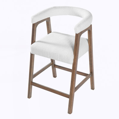 Tabourets de comptoir confortables pour îlot de cuisine / salle à manger, ensemble de 2