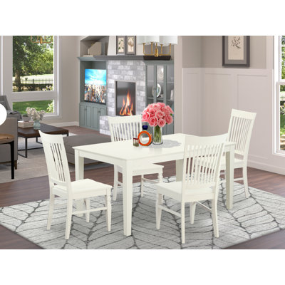 Alingtons Solid Wood Dining Set by Winston Porter
