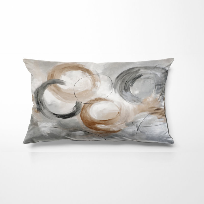 Coussin Abstract Collages, H 12 po x l 20 po