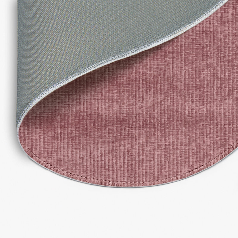 Tapis brun abstrait intérieur et extérieur, Rond 5 pi