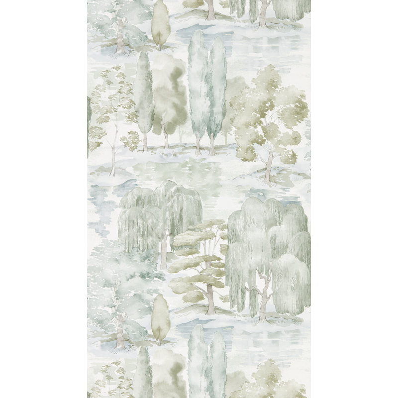 Waterperry Wallpaper, Willow/Olive