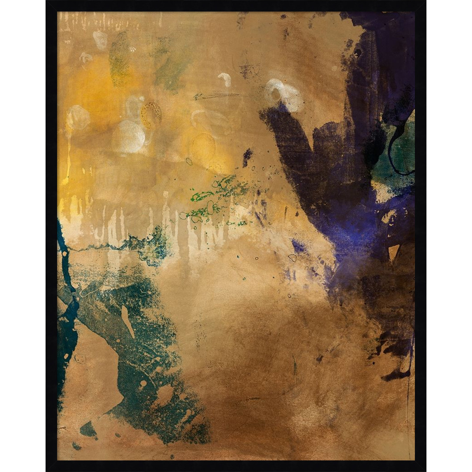 Flagler "Amber Haze No. 1" Print, 33" H x 27" W, Black