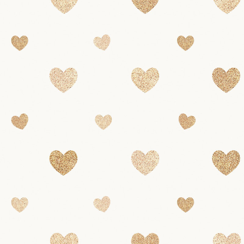Papier peint adhésif 8,5 pi x 24 po Treva Hearts