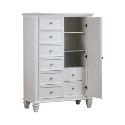 Fraser 8-drawer Door Chest Cream White