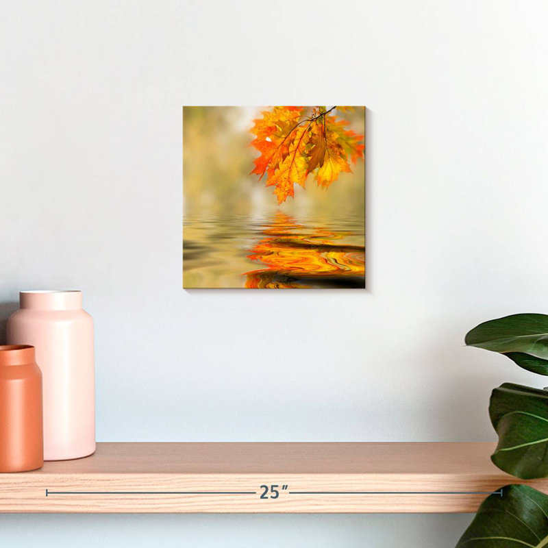 Feuille d'automne, H 10 po x l 10 po