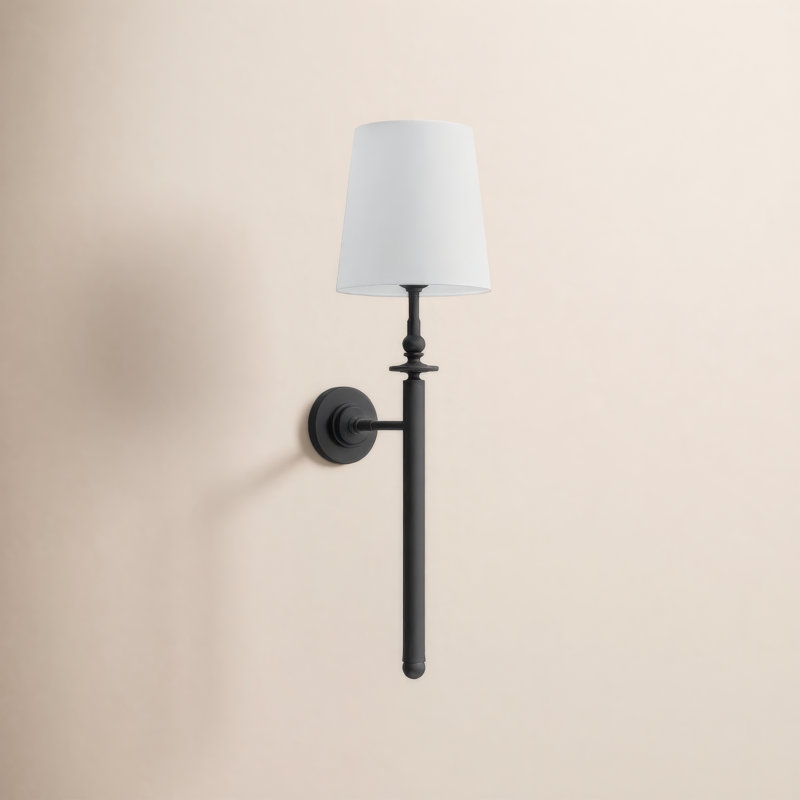 Capri 1 - Light Wallchiere, Aged Iron, 28.25" H x 8" W x 9.625" D