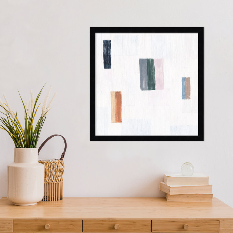 "Somatique I" par Wood, reproduction d'art encadrée, Noir, noir, noir, noir, H 17 po x l 17 po
