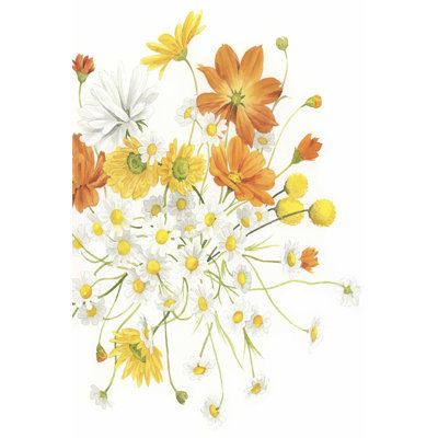 " Sunny Wild Bouquet I " by Grace Popp Painting Print
