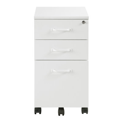 Arletta 3-Drawer Mobile File Cabinet