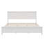 Lit plateforme contemporain en bois massif avec support de lattes en bois robuste, aucun sommier requis-1757480186-1757480185