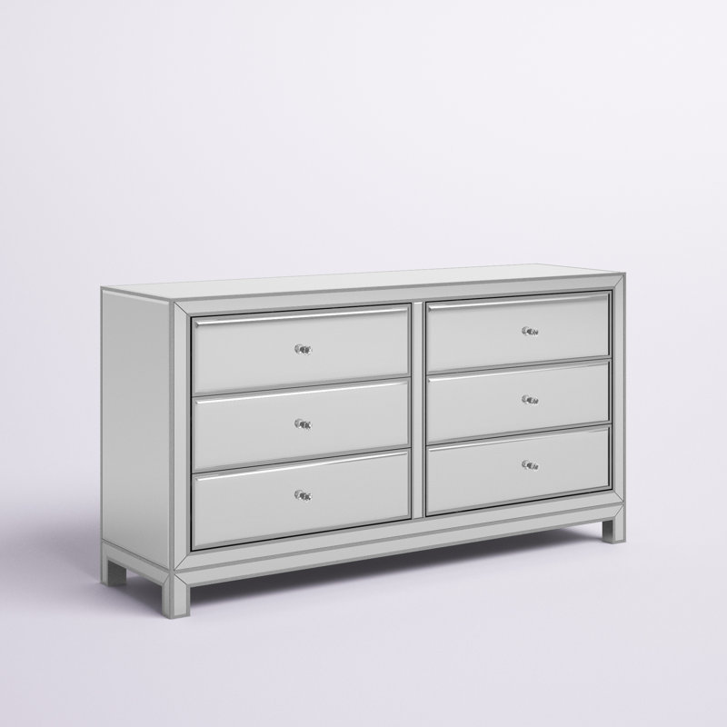 Fairgrove 60'' W 6-Drawer Glam Double Dresser