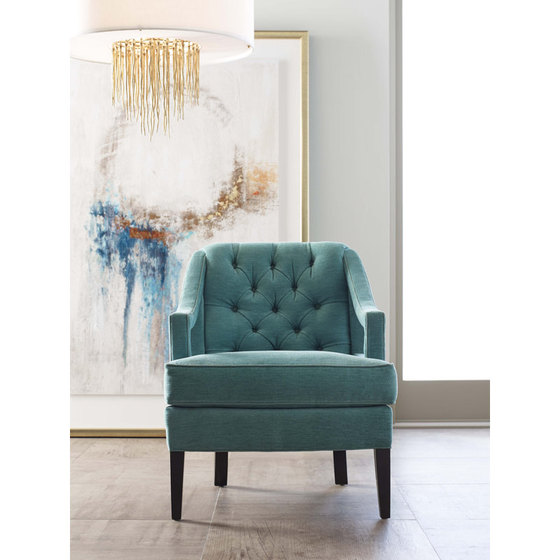 Armchair, Gray, Black Walnut
