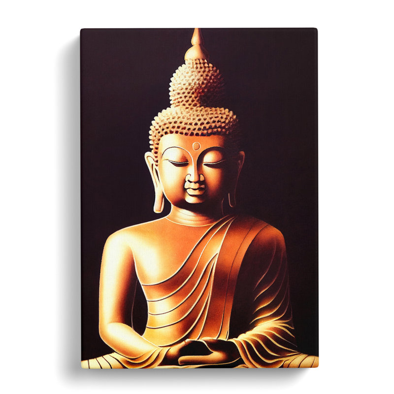 XC1022-3689X Pristine Buddha - Wrapped Canvas Print, 50cm H x 35cm W x 2cm D