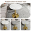 Table d'appoint ronde à plateau en marbre avec base piédestal conique (table seulement)-859725914-859725989