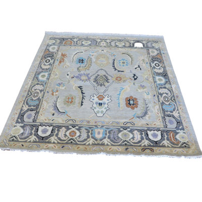 One-of-a-Kind 8' X 8'1" Square Wool Area Rug in Gray