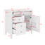 Meuble-lavabo de 36 pouces avec lavabo sur le dessus, armoire de rangement moderne, 2 tiroirs et un tiroir basculant-546526773