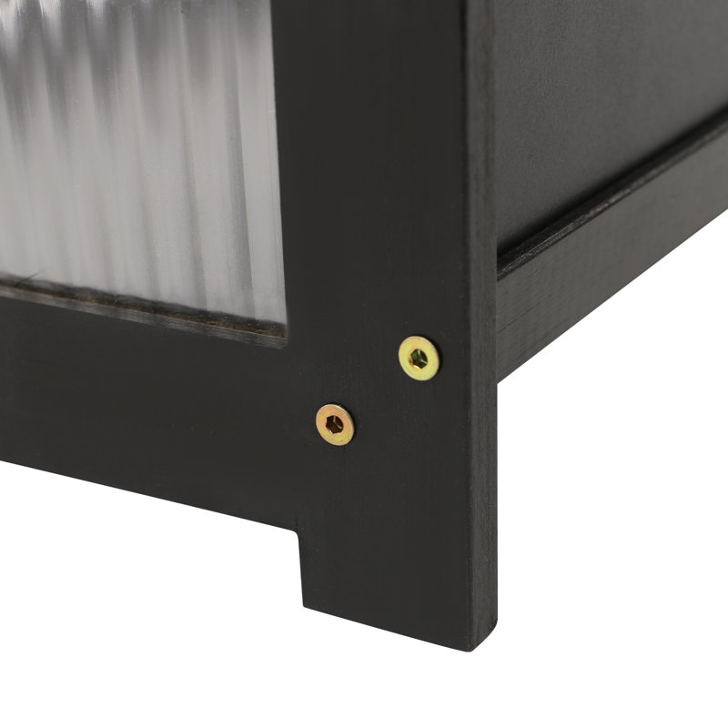 Banc de rangement pour chaussures 4 paires, Noir