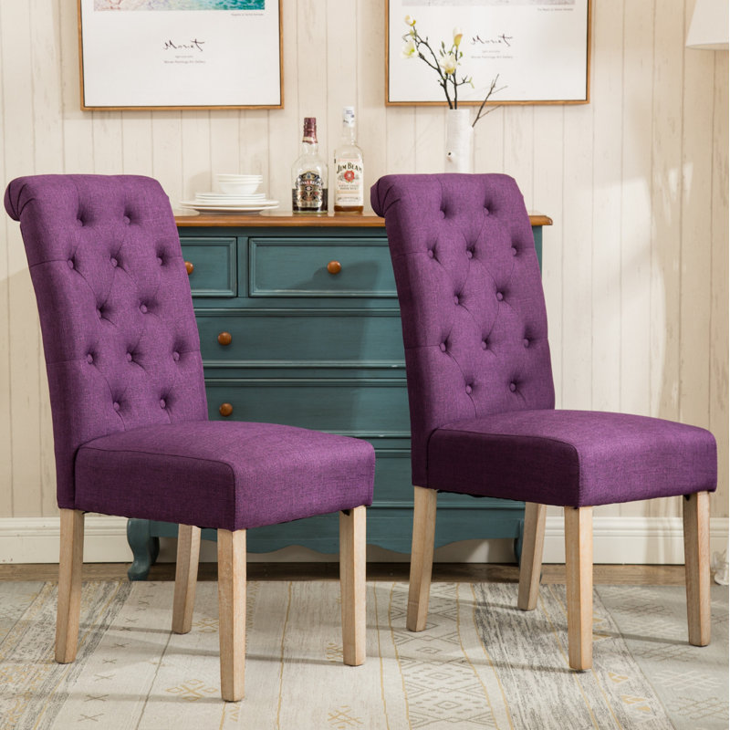 Chaise de salle à manger Parsons, Mauve