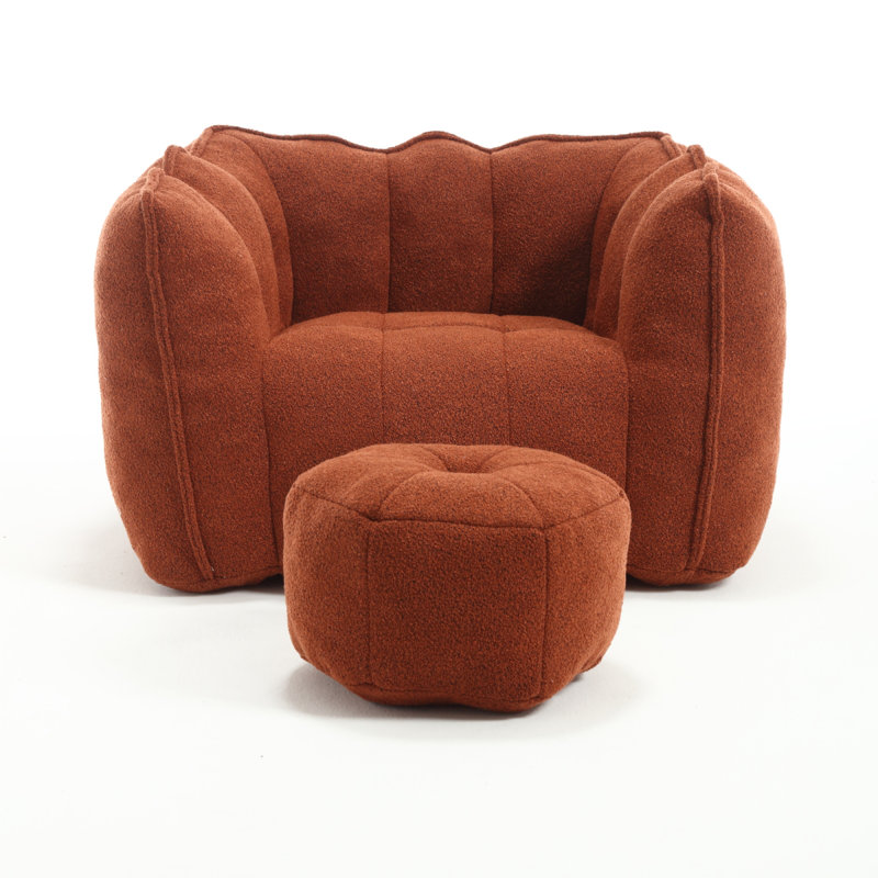 Sofas Upholstered Sofa, Red Brown Chenille, 23.23" H x 38.58" W x 31.5" D