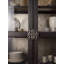 Sanctuary Glass Bunching Curio-Ebony Antiqued Oak