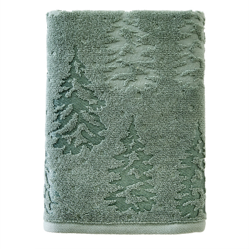 WISPY TREES JACQUARD BATH-SAGE