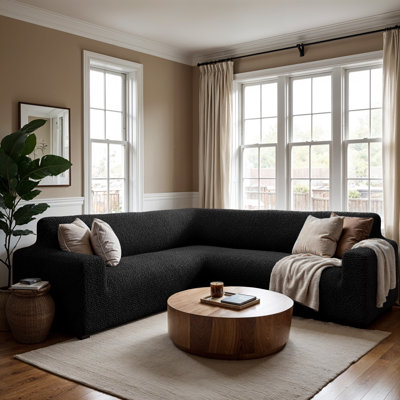 Stretchy Slipcover for Corner Sofa - Easy to Clean & Durable - Comfort Collection 