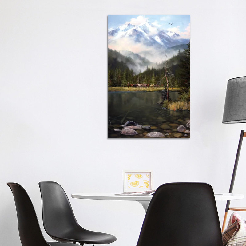 As the Mist Slowly Rises 1 Piece Wrapped Canvas Wall Art, 101.6cm H x 66.04cm W