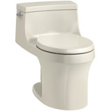 San Souci™ 1.28 GPF Water Efficient Round One-Piece toilet (Seat Included)
