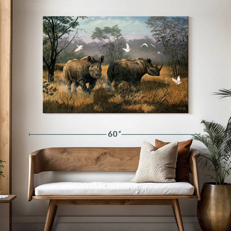 Brampt Rhino Wilderness, 34" H x 51" W