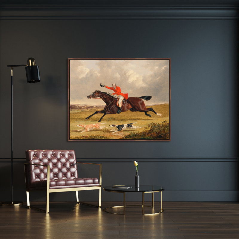 Horse and Encouraging Hounds, 31" H x 37" W x 1.5" D