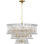 AERIN Rhine 34" Three Tier Chandelier with Crystal