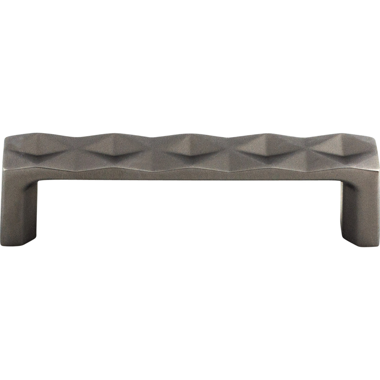 Quilted Bar Cabinet Pull, 3 3/4" Center to Center, Ash Gray