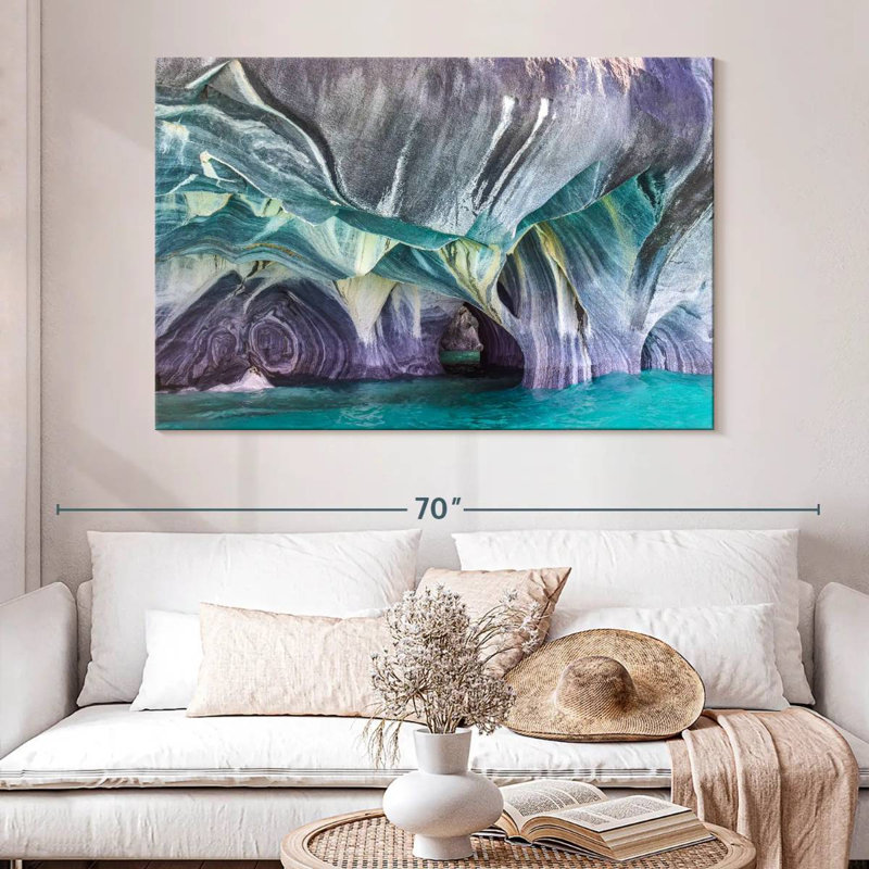 Alvord Marble Caves In Patagonia, 34" H x 51" W