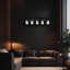 Luminaire de meuble-lavabo à 5 lumières au-dessus d'un miroir, applique de meuble-lavabo noir, applique murale avec verre transparent, pour chambre à coucher, salon.-252694608