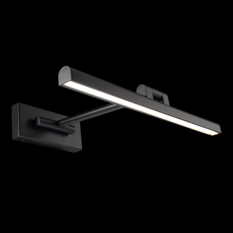 Reed 25In LED Adjustable Picture Light 3000K In Black, Black, 3" H x 11.4" W x 32.5" D