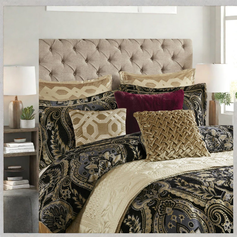 Premium Bedding Sets Queen Polyester Damask Jacquard For Modern Home