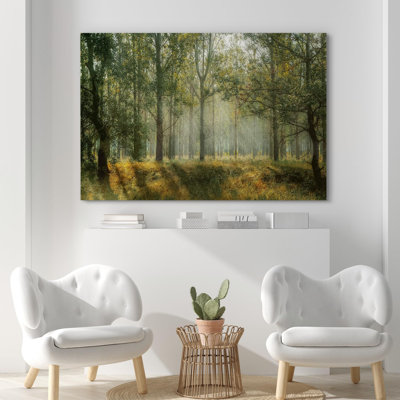 Forest " Summer Vibrant Tree Forest "